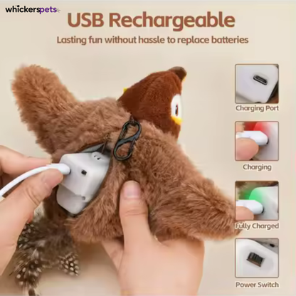 WhiskerBall™ Interactive Flapping Bird Cat Toy