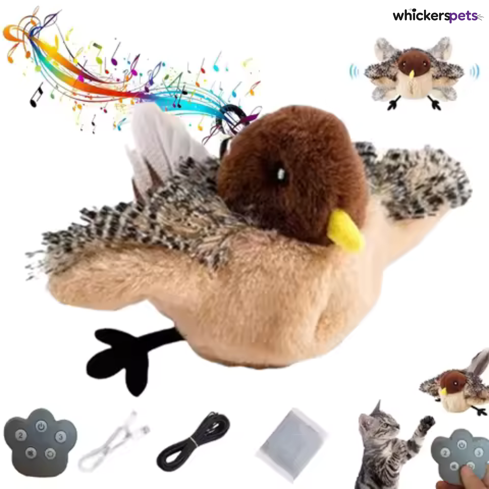 WhiskerBall™ Interactive Flapping Bird Cat Toy