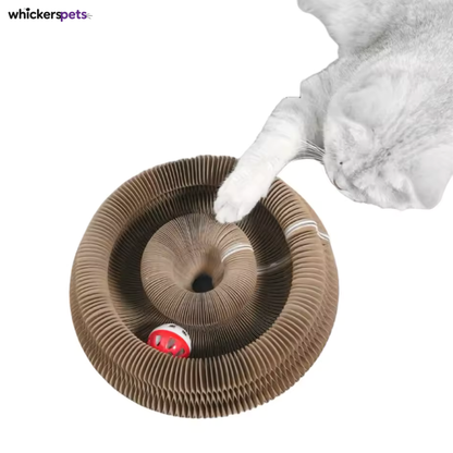 WhiskerSpace™ Foldable Cardboard Cat Scratcher Bed