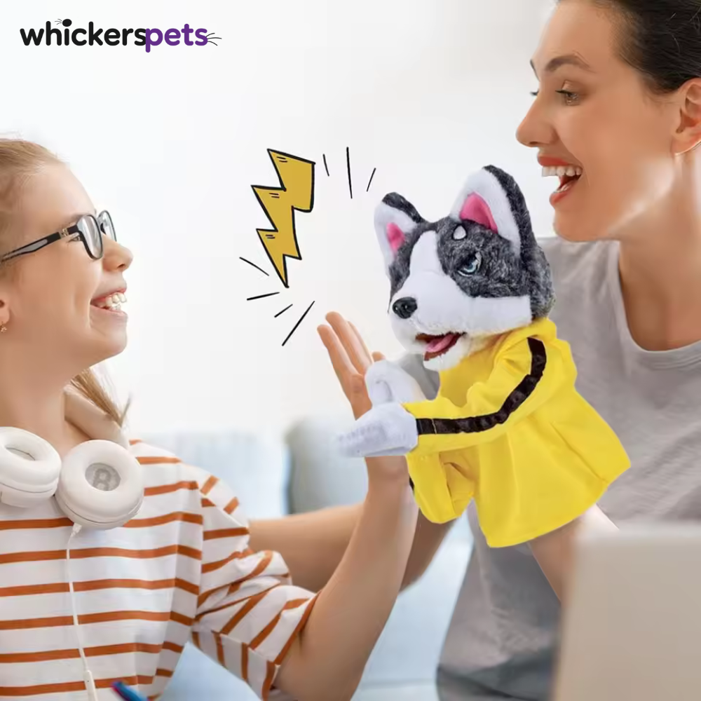 SweetWhisker™ Kung Fu Husky Hand Puppet Toy