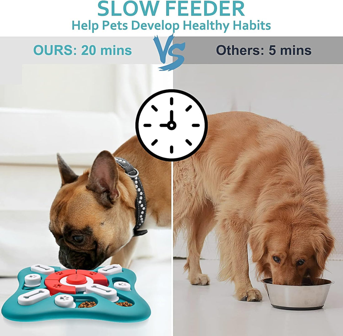 Interactive Pet Puzzle Feeder Toy – Slow Feeder & IQ Training Game for Dogs and Cats