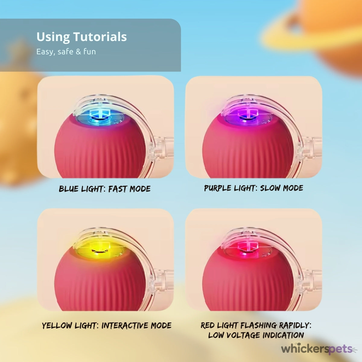 WhiskerBall™: Cat Interactive Toy