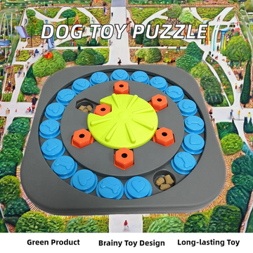 Interactive Dog Puzzle Toy – Slow Feeder & IQ Training Game
