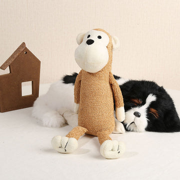 Cute Monkey Plush Toy – Soft Stuffed Animal Doll for Kids & Pets