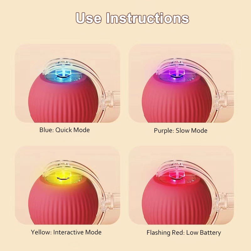 Smart Interactive Cat Toy Ball – Automatic Rolling Pet Playmate