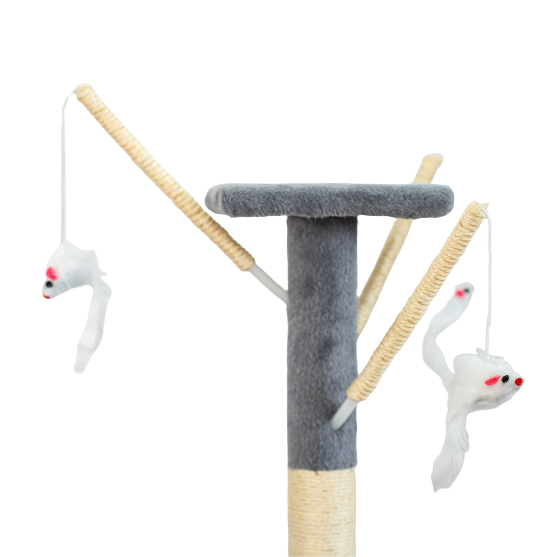 Cat Tree Tower – Multi-Level Scratching Post with Hammock, Condo & Hanging Toys