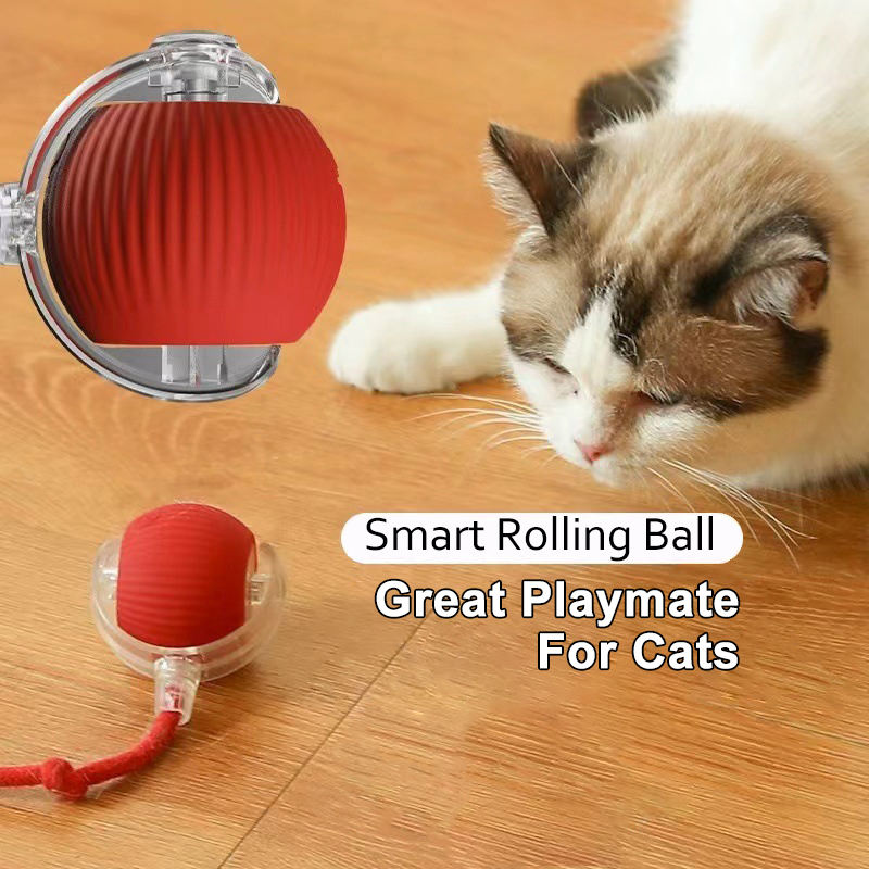 Smart Interactive Cat Toy Ball – Automatic Rolling Pet Playmate