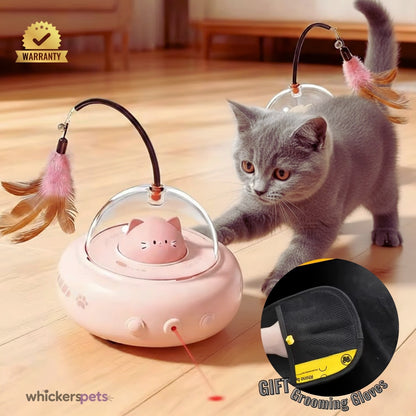WhiskerSpace™ UFO Automatic Cat Toy