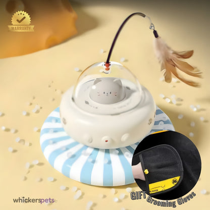 WhiskerSpace™ UFO Automatic Cat Toy